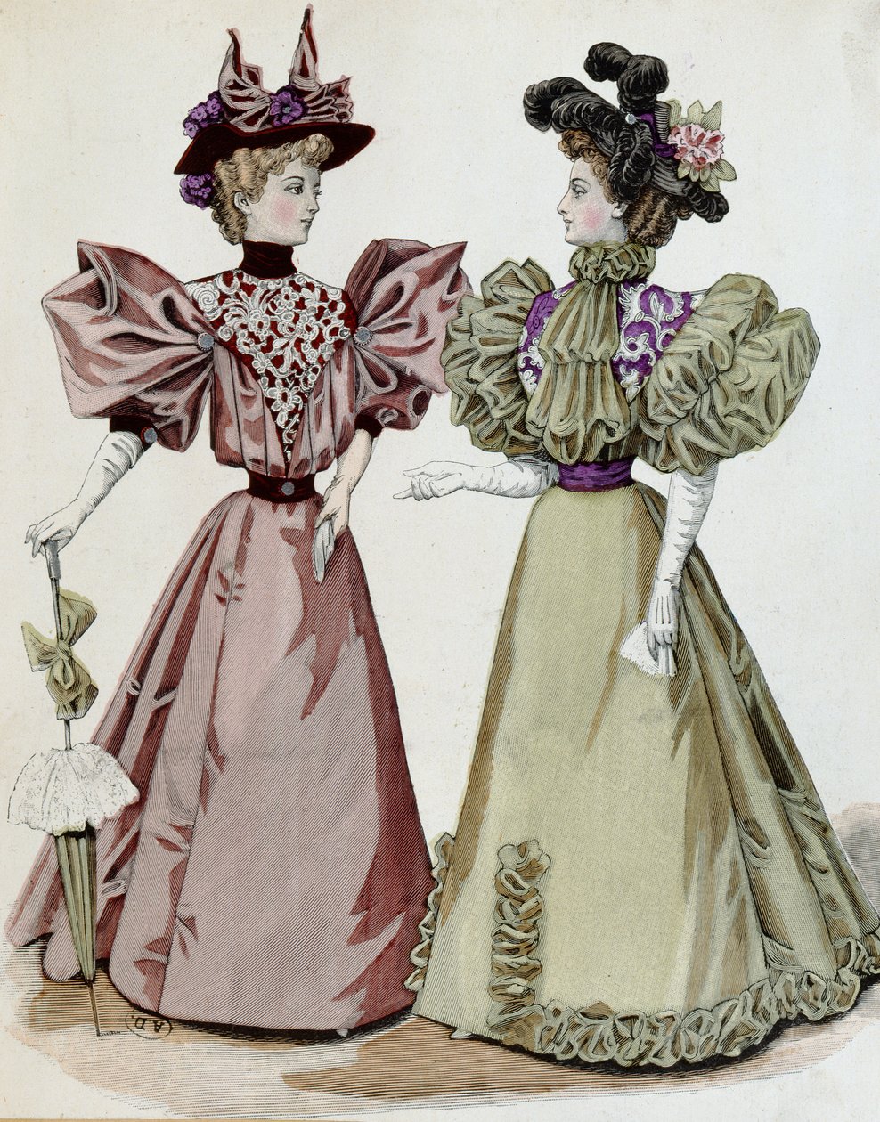 Franse mode, 1895 door French School