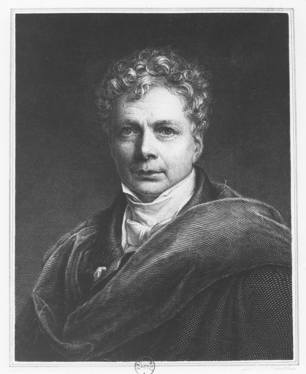 Friedrich Wilhelm Joseph Schelling (gravure) door French School