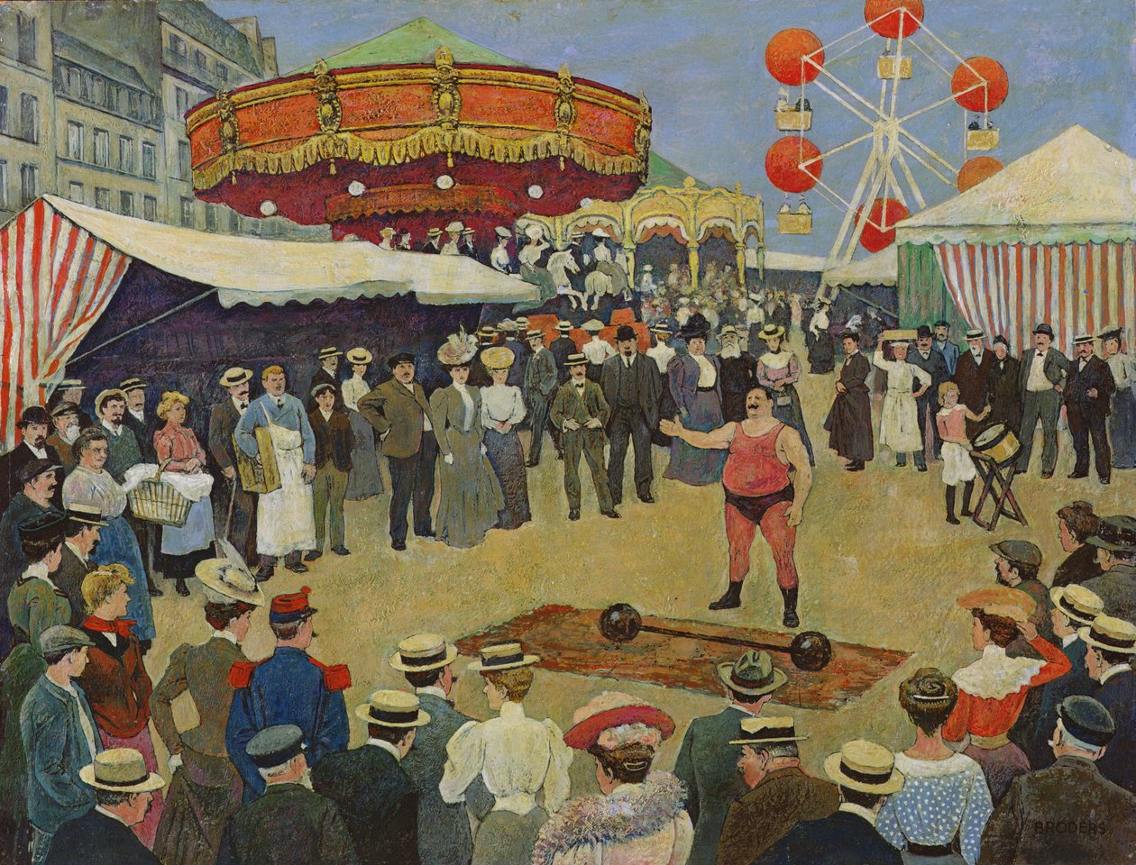 Kermis op de Parijse Boulevards door French School