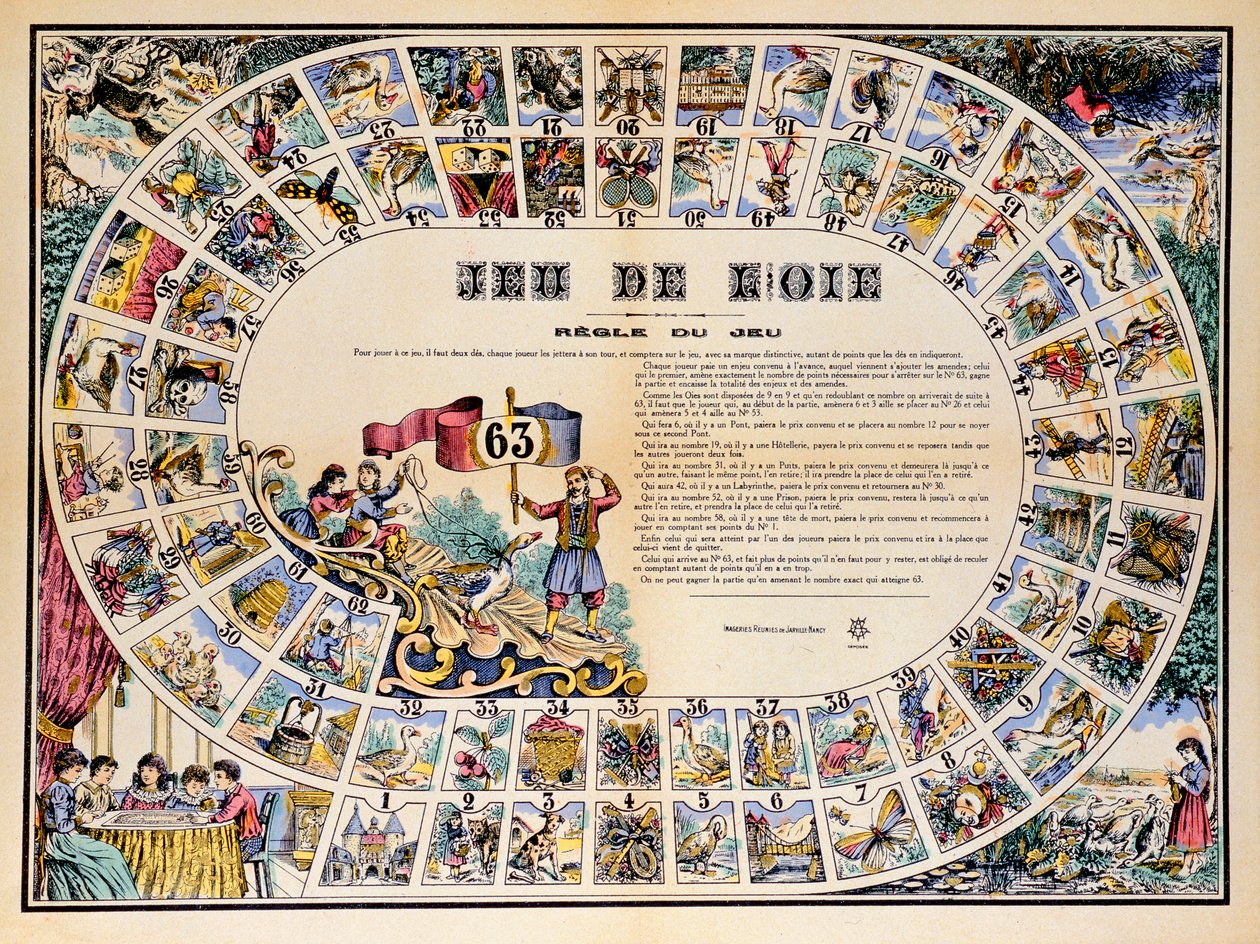 Het ganzenbordspel door French School