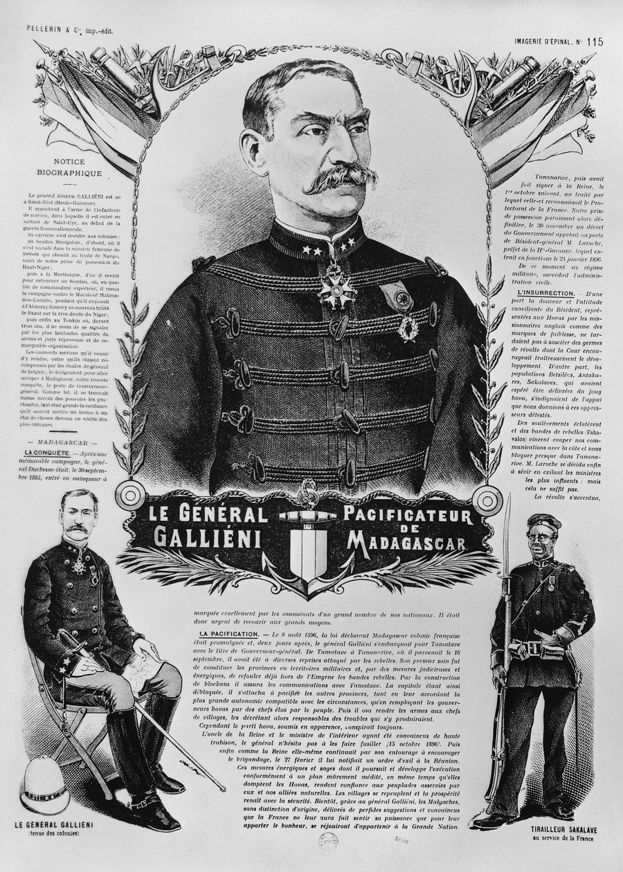 Generaal Joseph Gallieni, 1898 door French School