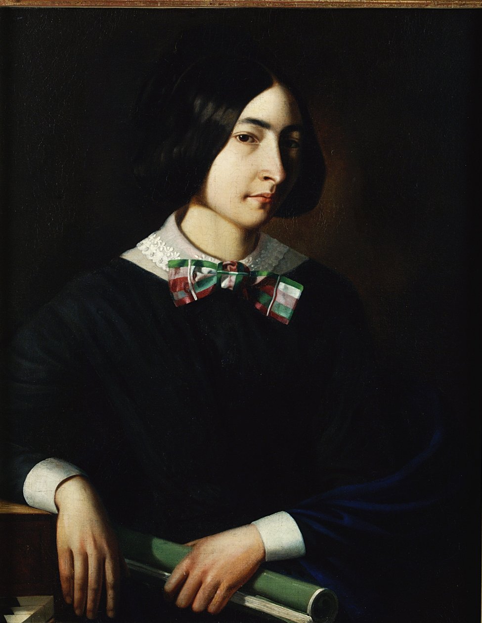 George Sand (1804-76) door French School