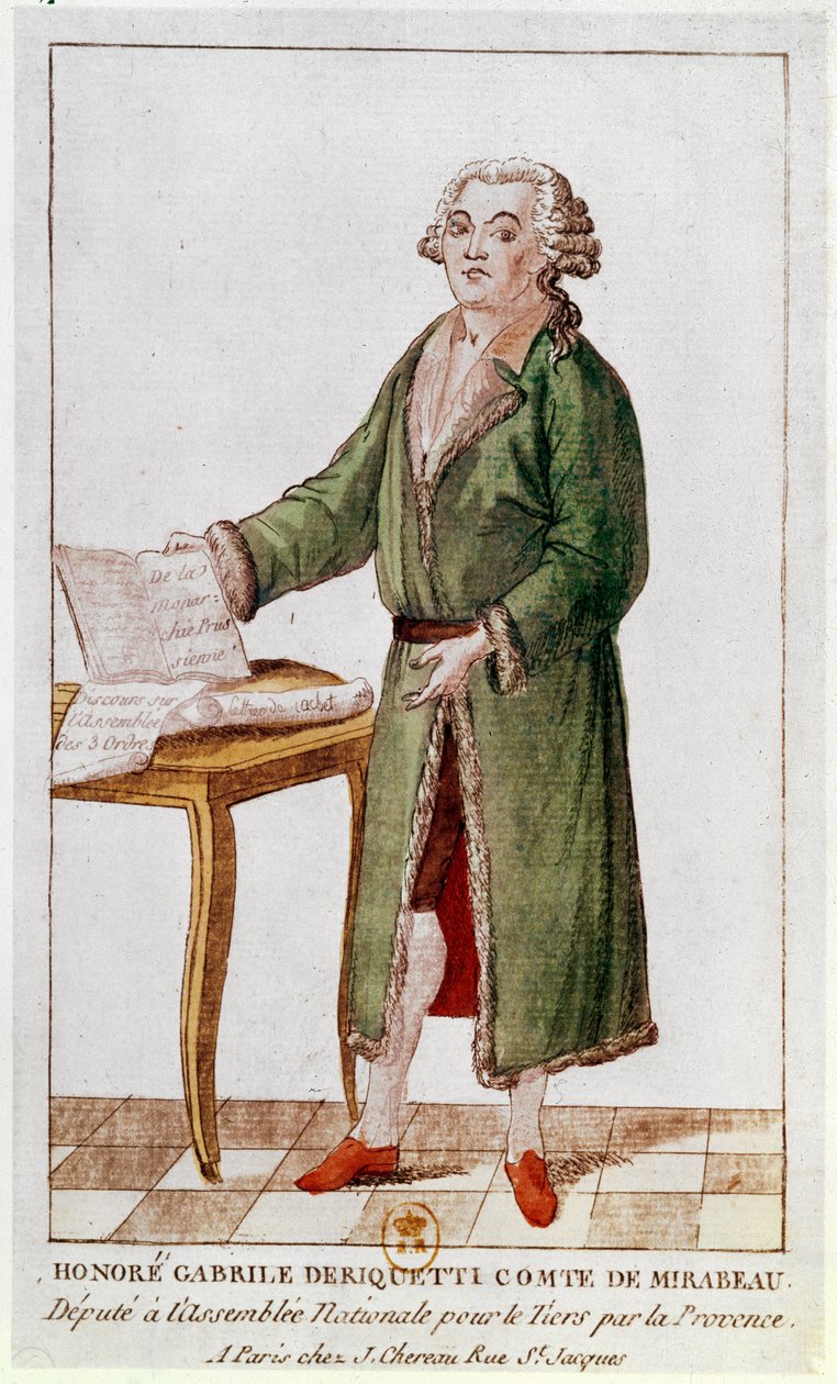 Honoré Gabriel Riqueti Mirabeau (1749-91) door French School