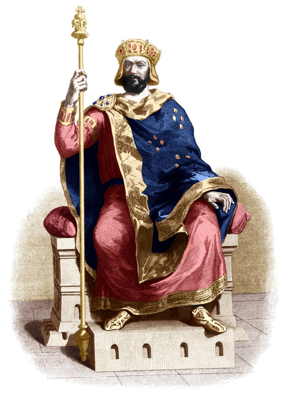 Hugues Capet (druk) door French School