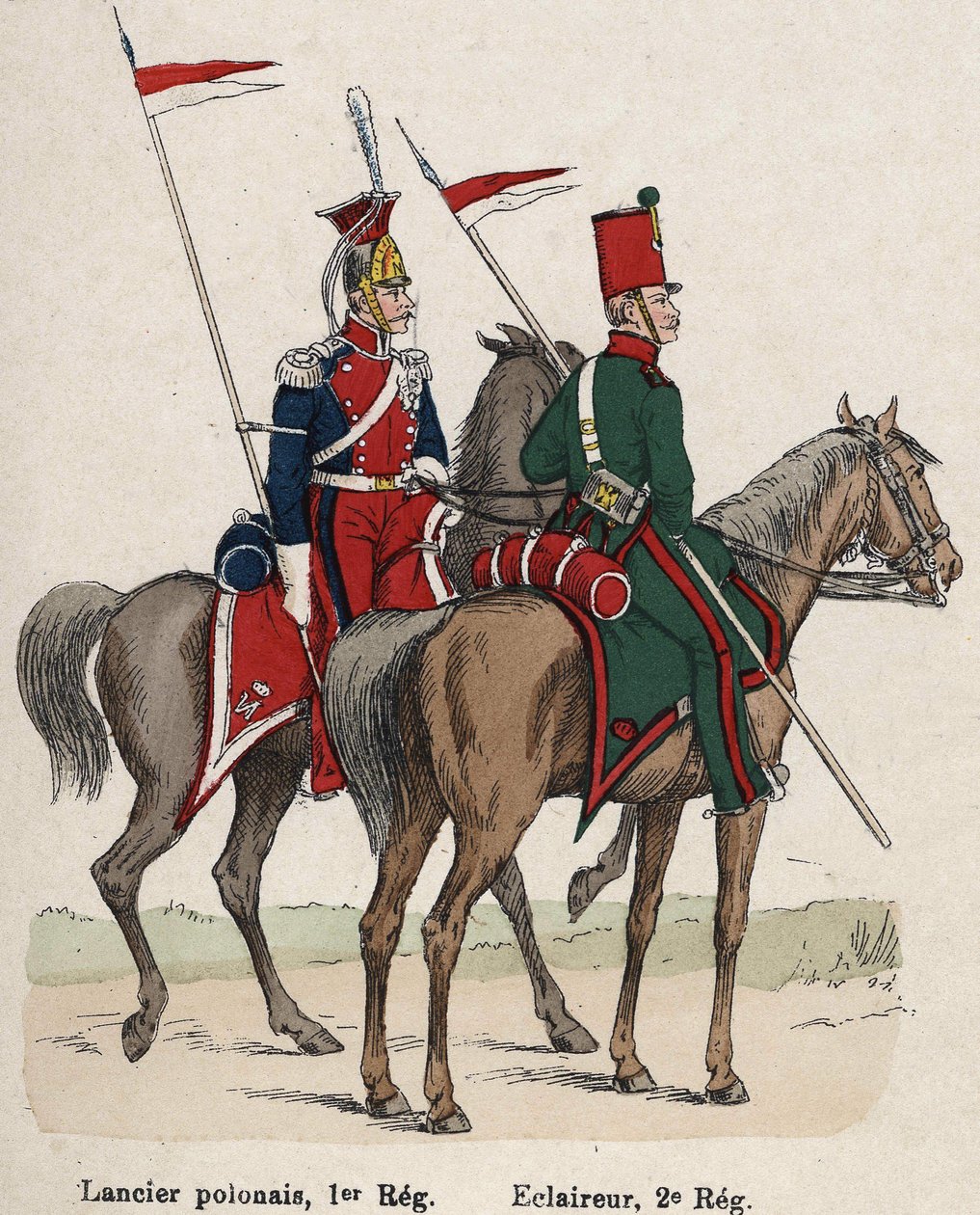 Keizerlijke Garde Napoleon I: Poolse Lansier door French School