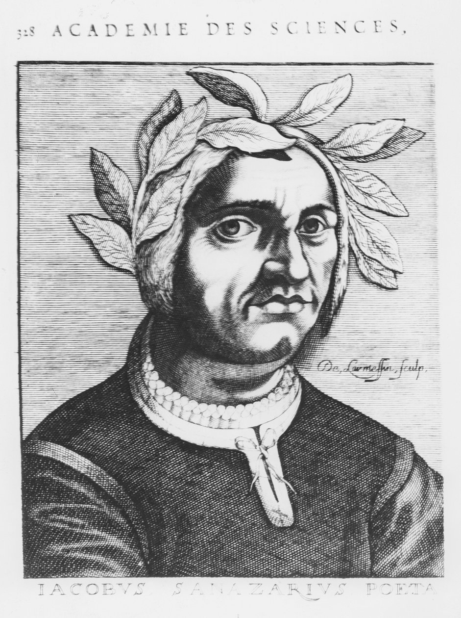 Jacopo Sannazaro (gravure) door French School