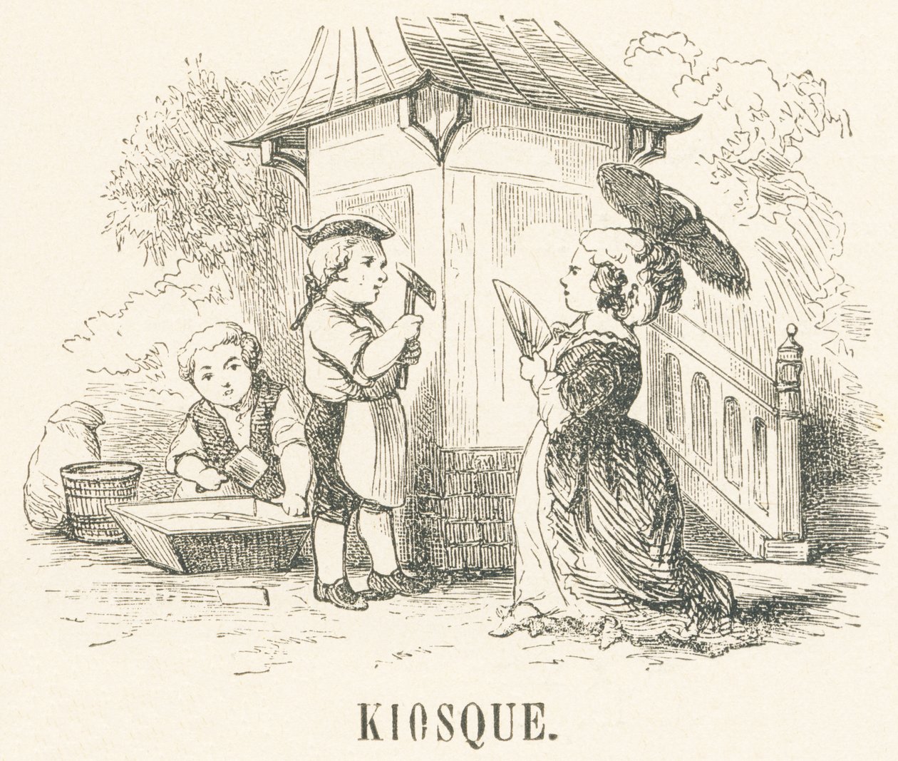 Kiosk door French School
