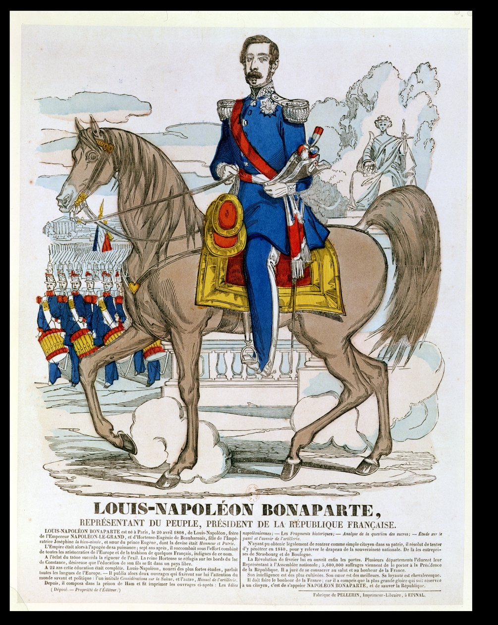 Louis-Napoleon Bonaparte, toekomstige Napoleon III, 1849 door French School