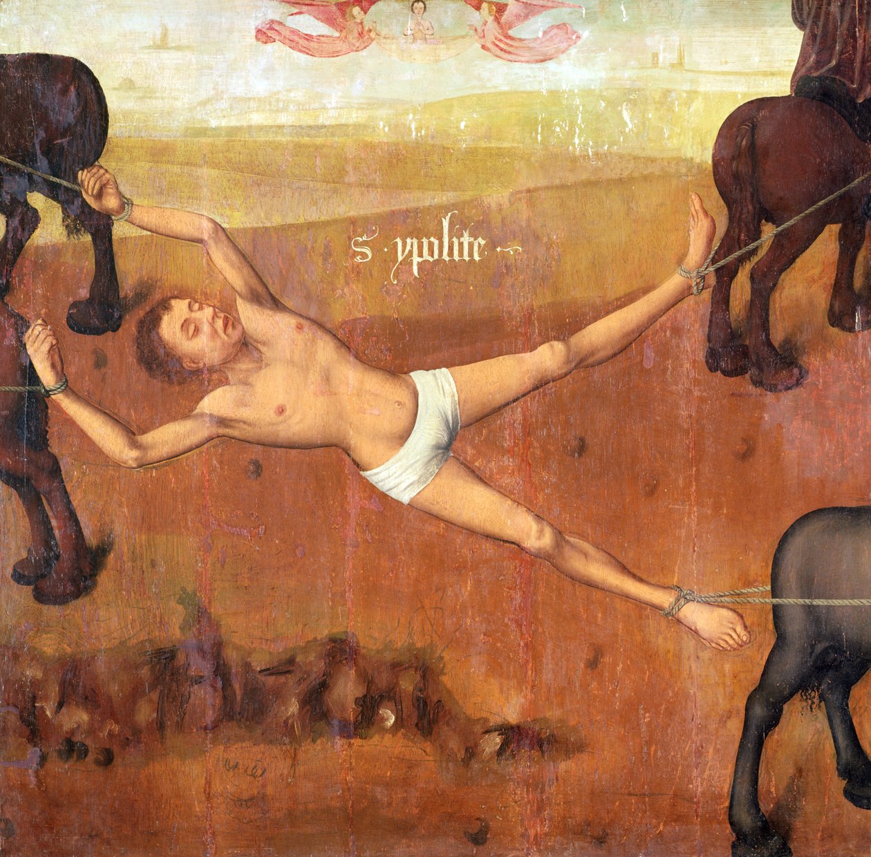 Martelaarschap van St. Hippolytus door French School