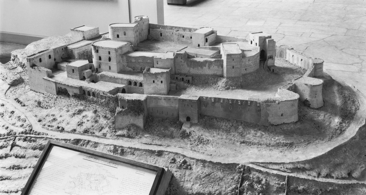 Model van De Krak des Chevaliers, model door French School