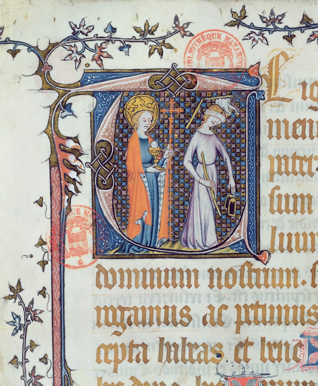 Ms 527 De Kerk en de Synagoge door French School