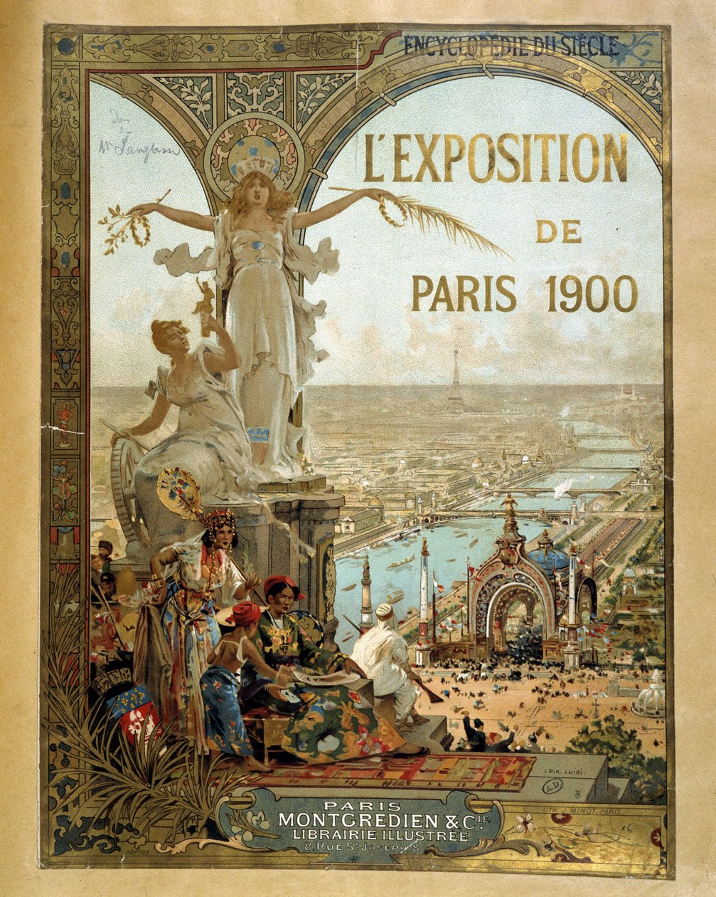 Parijse tentoonstelling 1900 - Reclameposter door French School