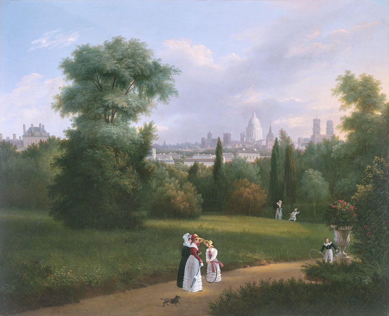 Parijs vanaf de Folie-Beaujon, ca. 1830 door French School