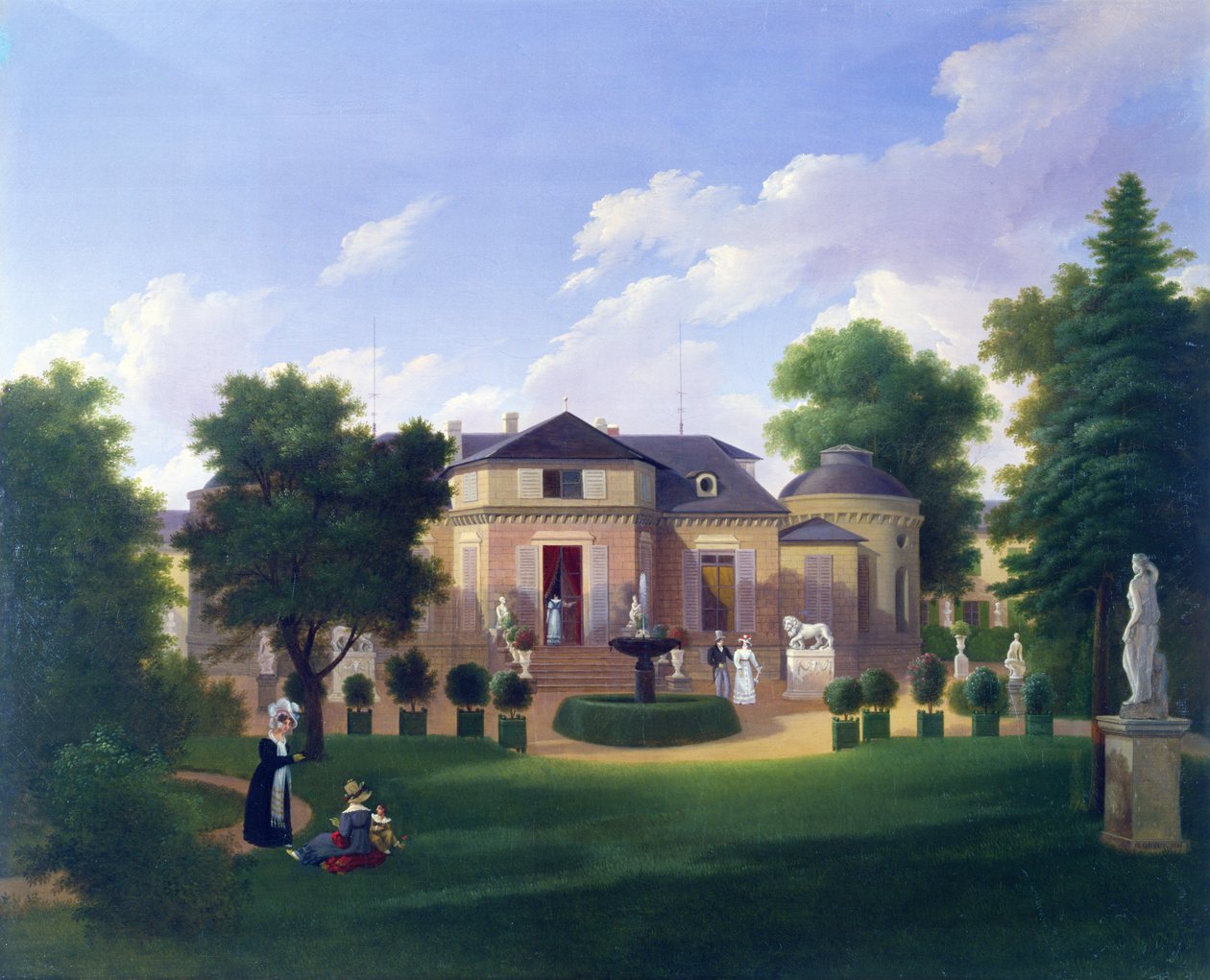 Paviljoen van de Folie-Beaujon in Parijs, ca. 1830 door French School
