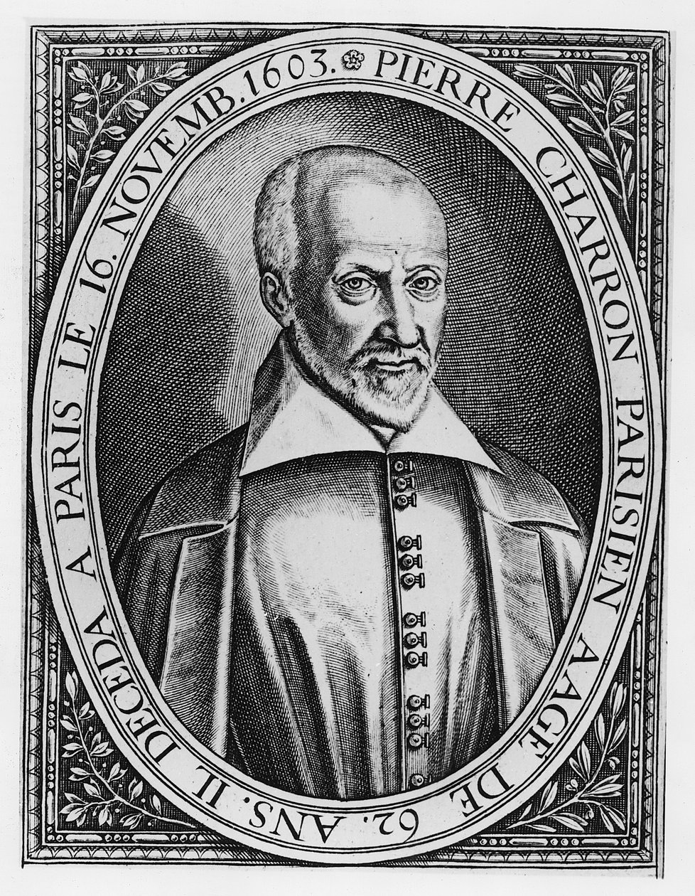 Pierre Charron (gravure) door French School