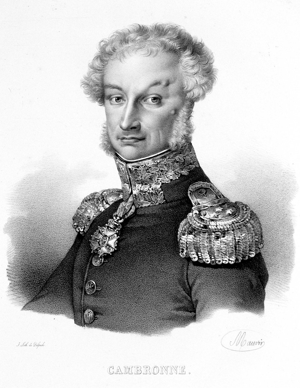 Pierre, Burggraaf Cambronne, Franse generaal (1770-1842) door French School