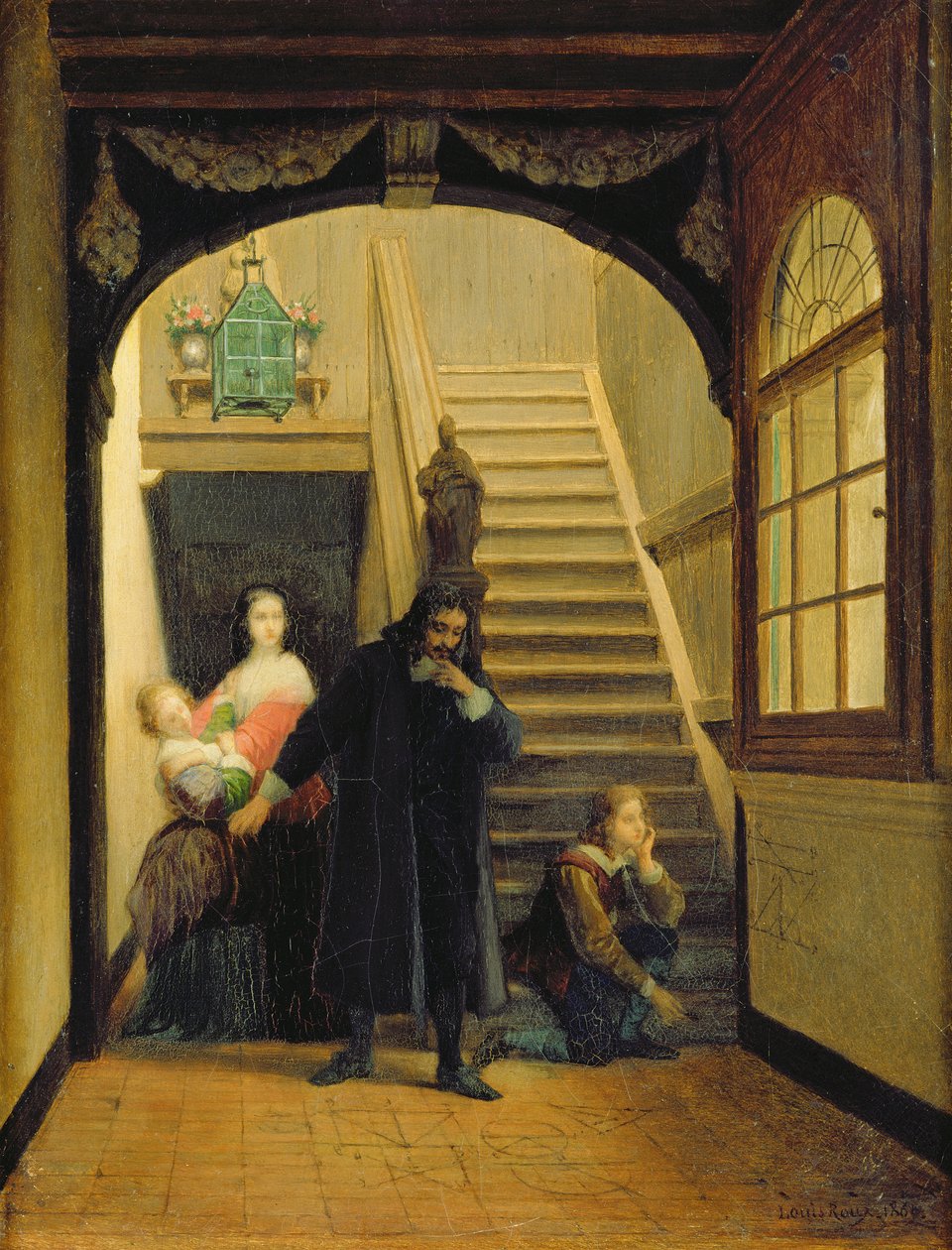 Portret van Blaise Pascal door French School