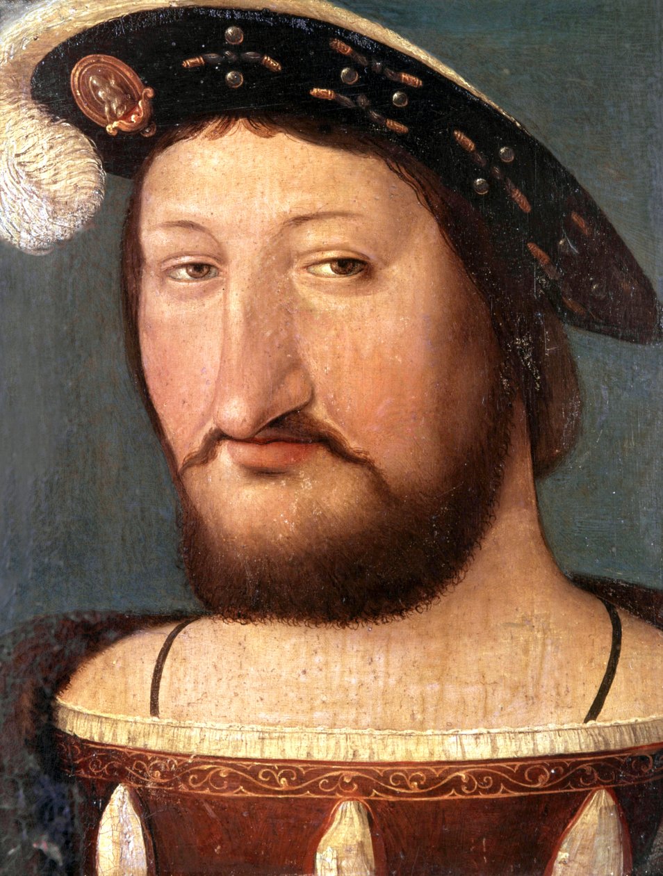 Portret van koning Francois I door French School