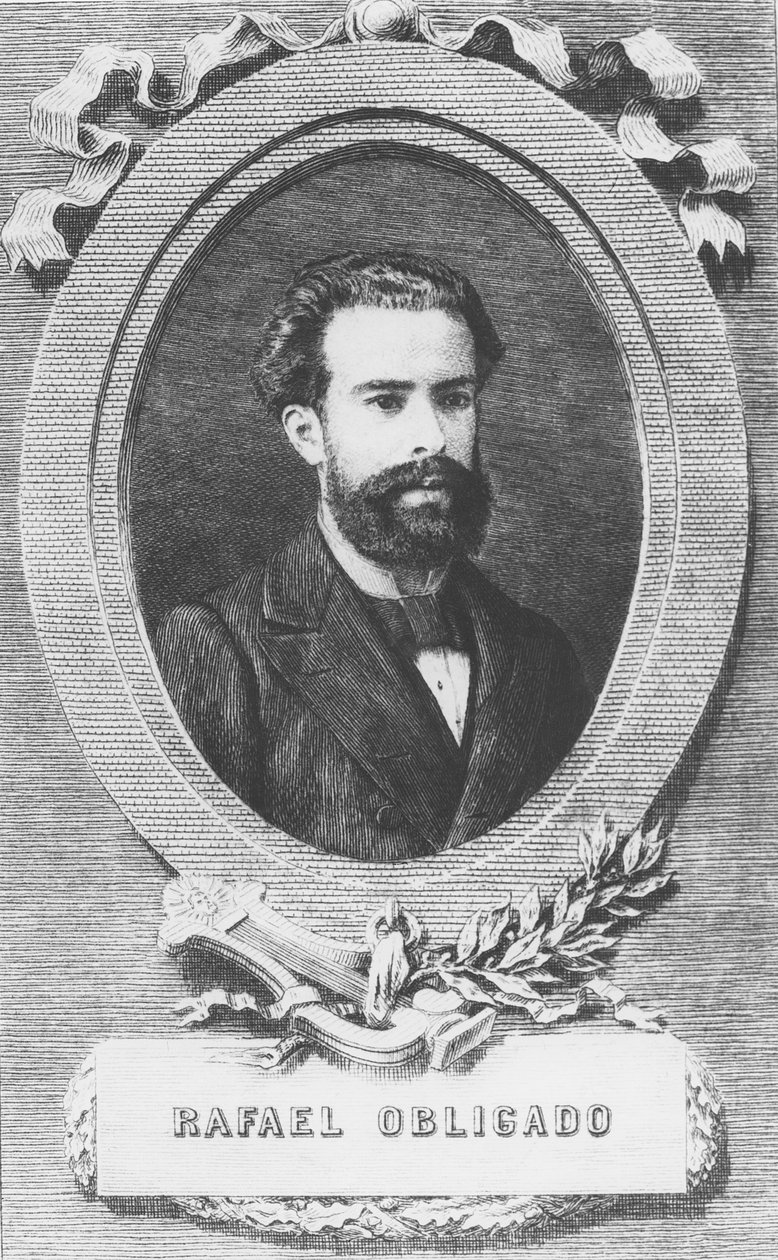 Rafael Obligado (gravure) door French School