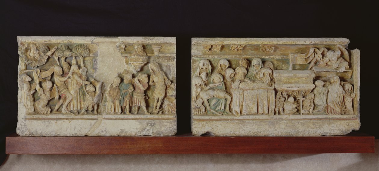 Scènes uit de Passie van Christus (marmer) door French School