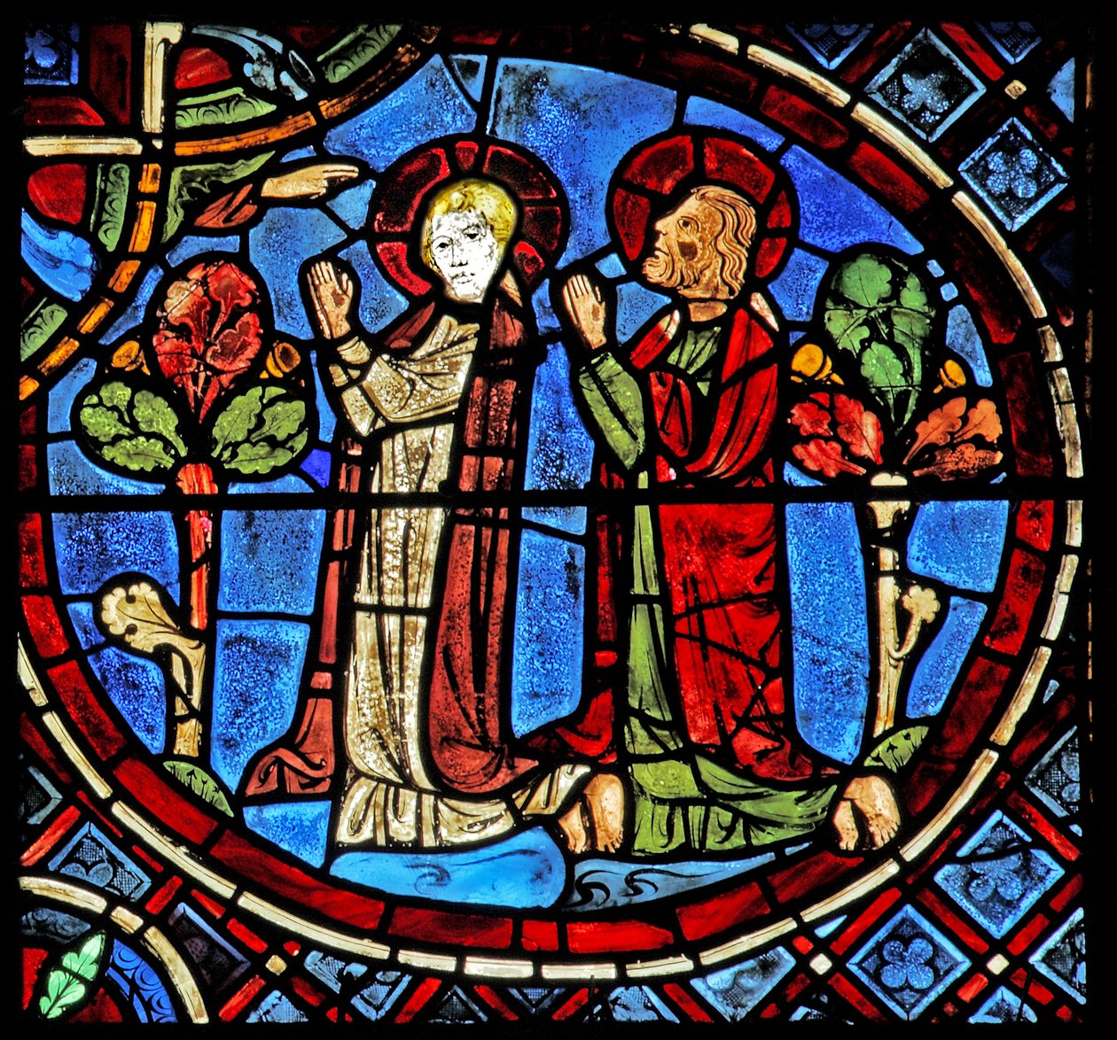 Heiligen Simon en Judas bidden door French School