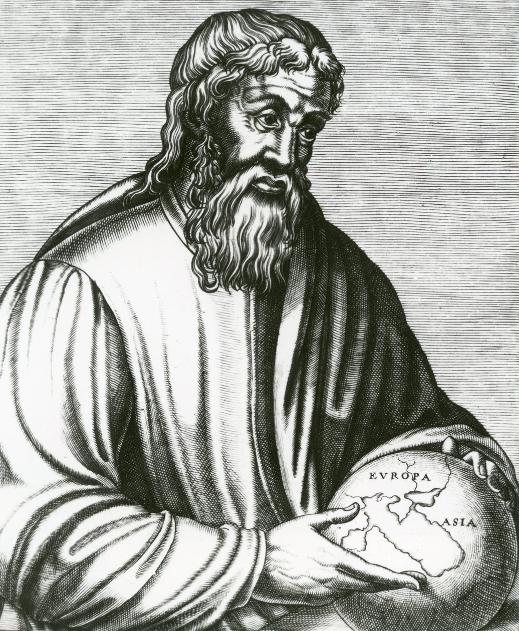 Strabo de Geograaf, 16e eeuw door French School