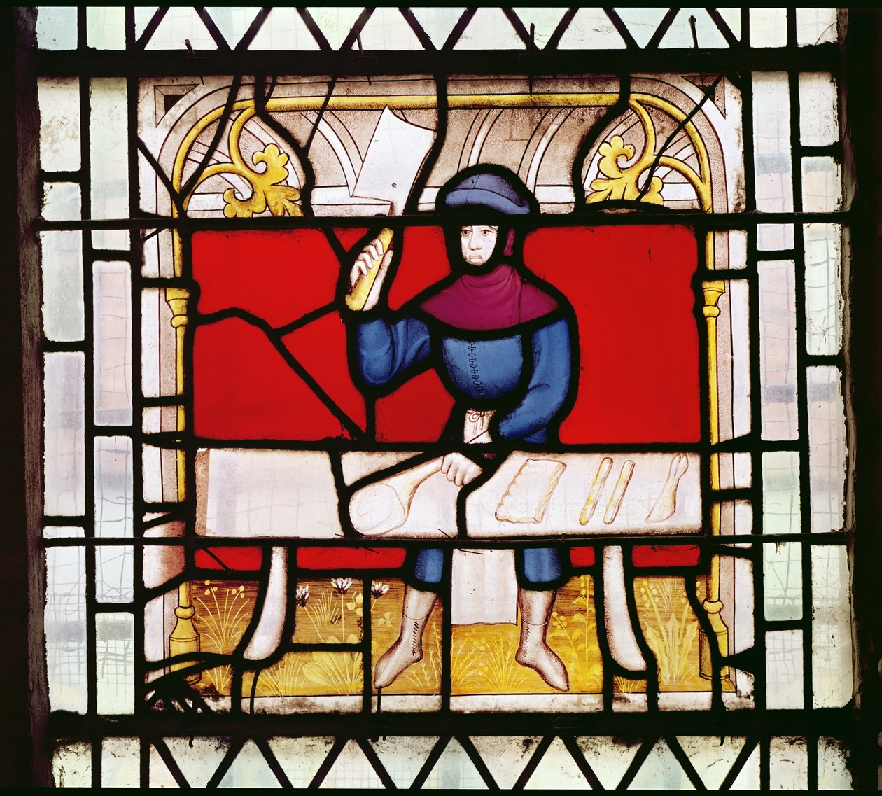 Het slagersraam (detail) door French School