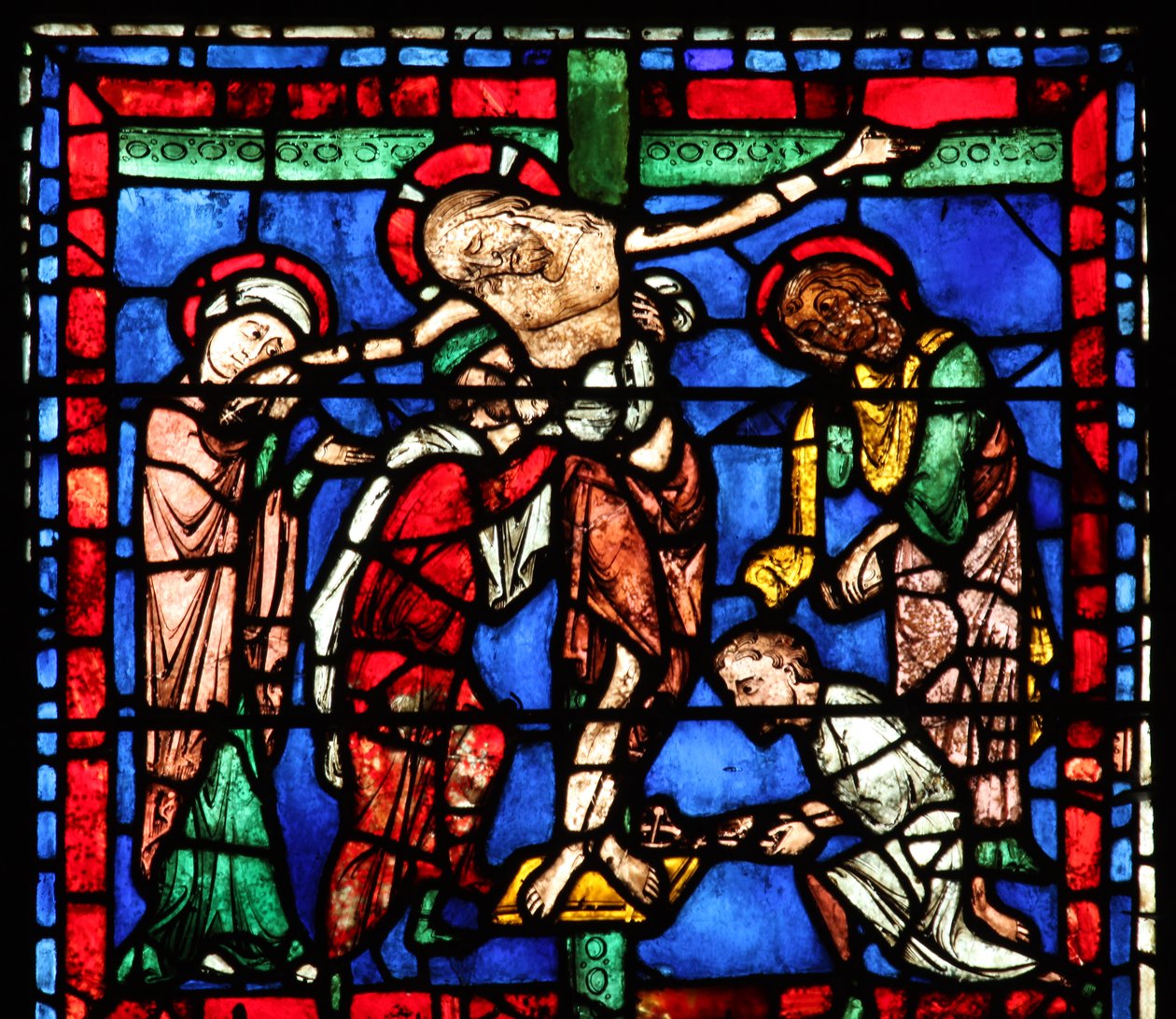 De Kruisafneming (detail) door French School
