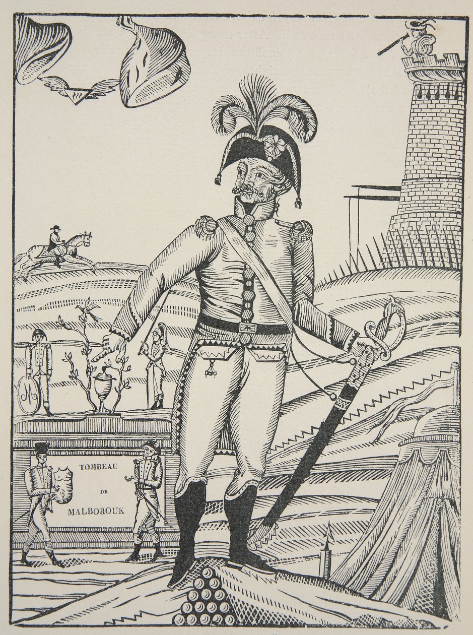 Tombe de Malborouk, c.1722 door French School