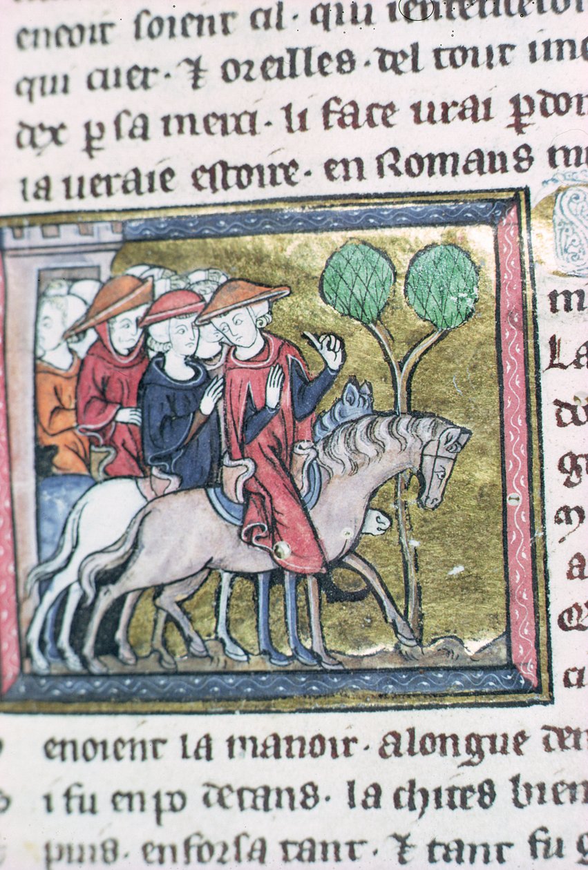 Reizigers, uit de Roman de Jules Cesar door French School