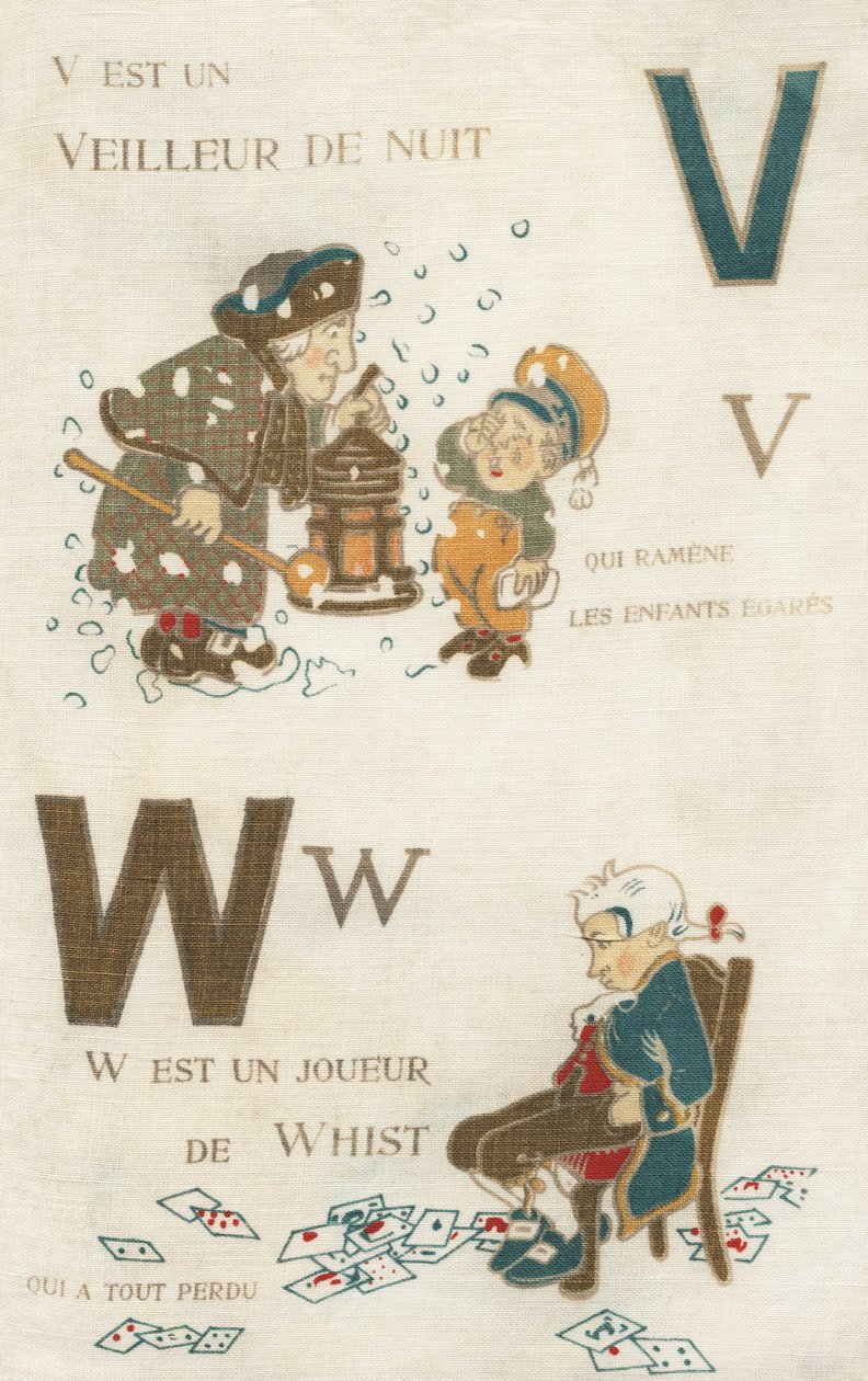 V W Nachtwaker en Wist-speler door French School