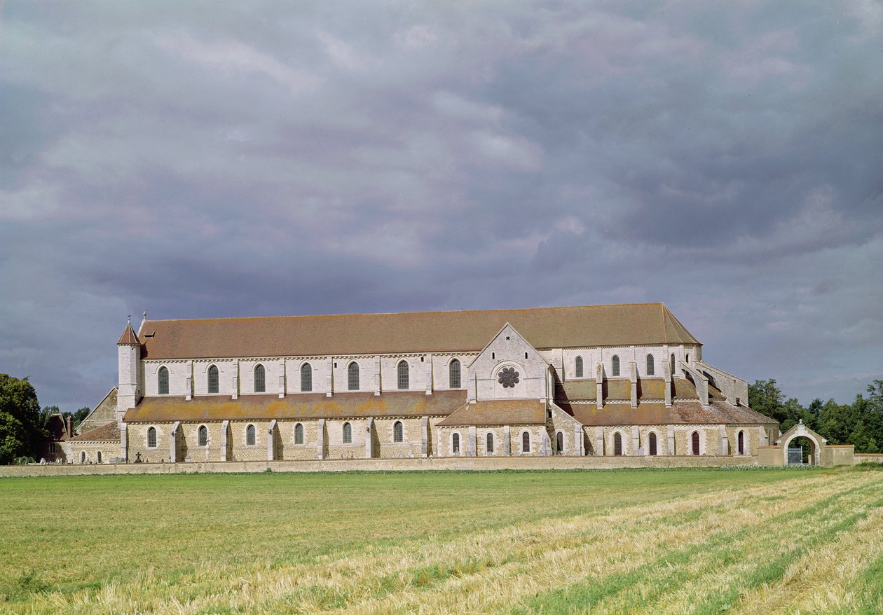 Uitzicht op de Cisterciënzer abdij, gebouwd 1140-60 door French School