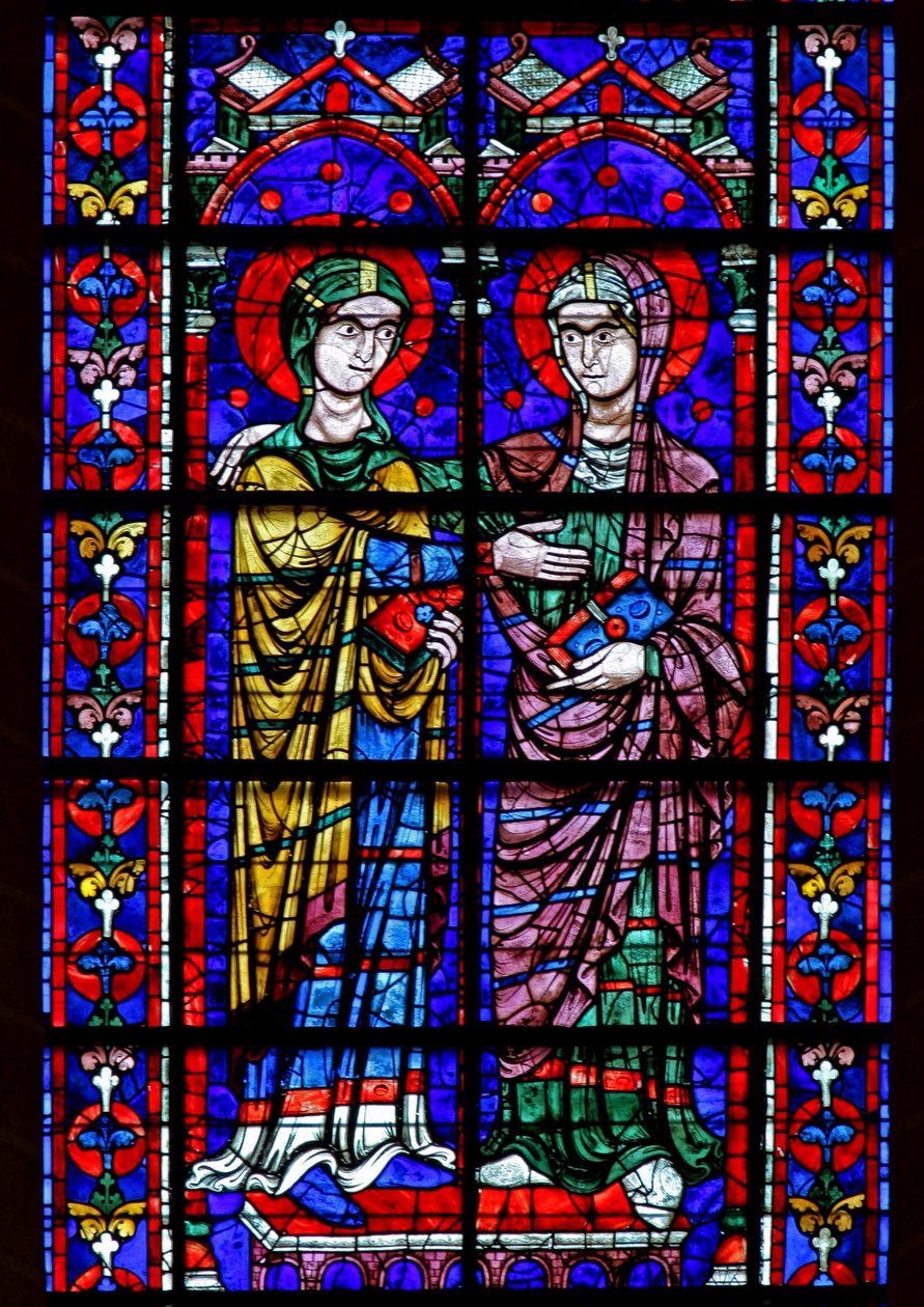 Maagd Maria - Bezoek door French School