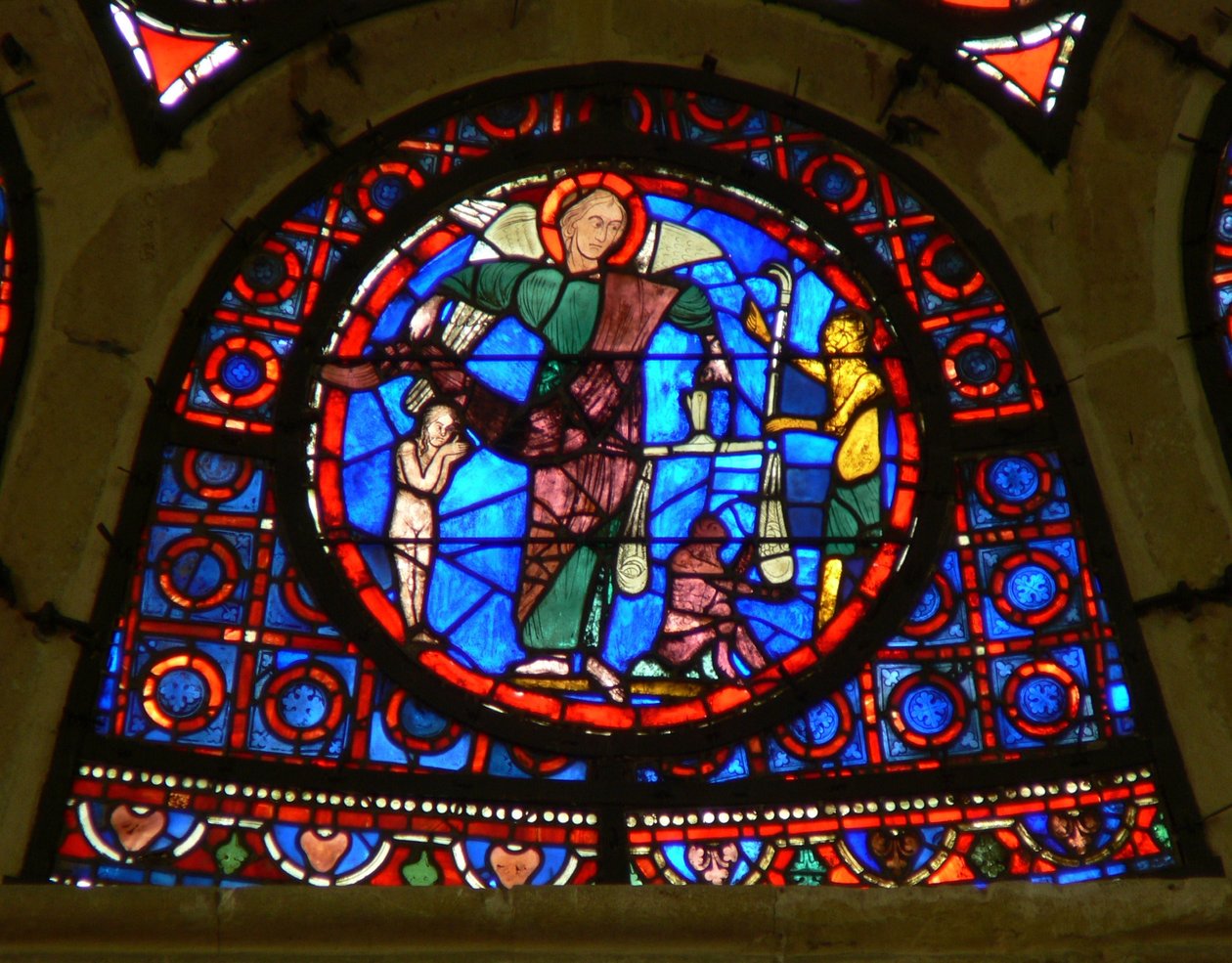 Raam Ww met St. Michael door French School