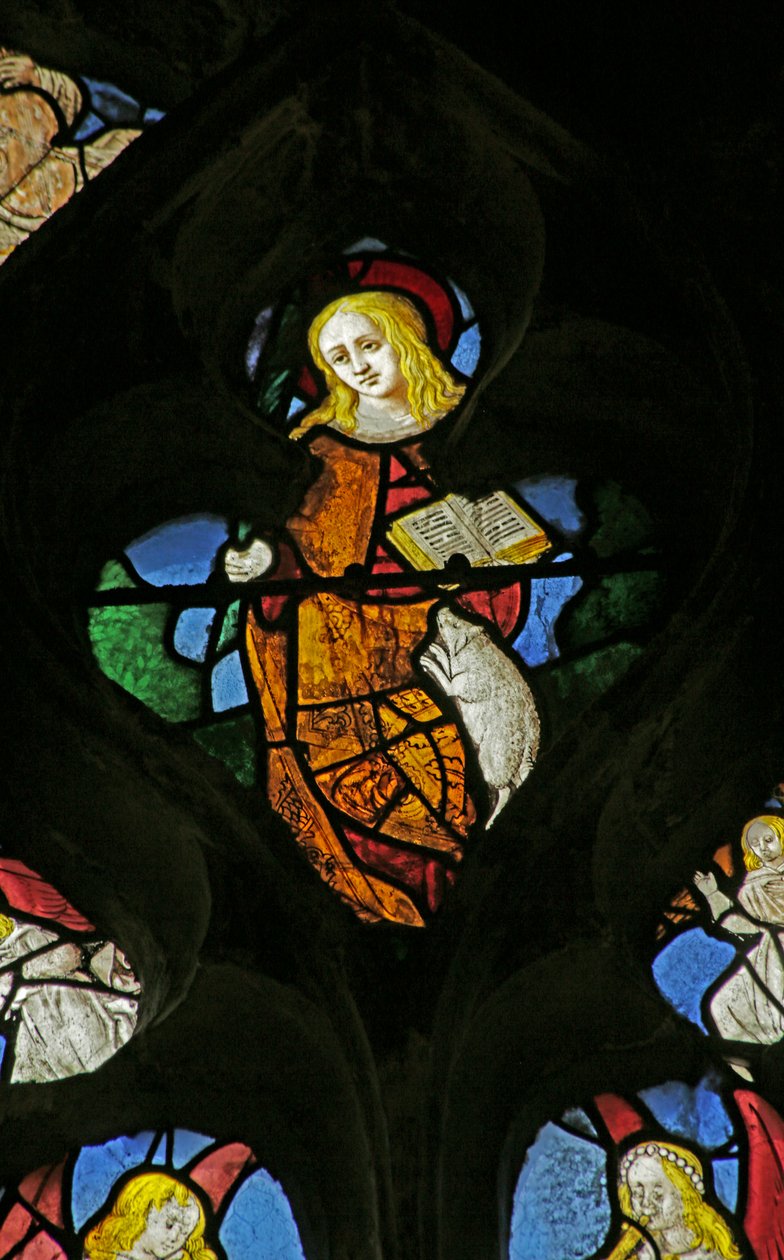 Raam met St. Agnes, 1505-10 door French School