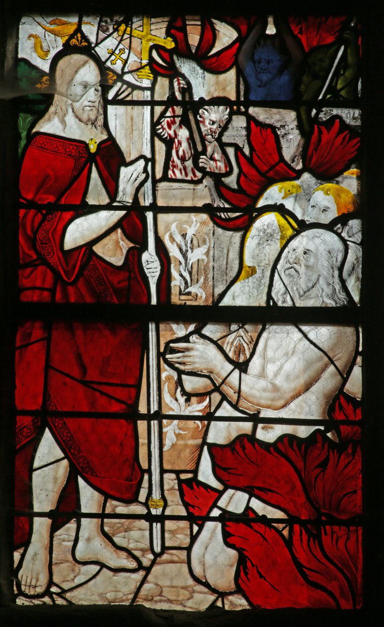 Raam met de Nederdaling ter helle, 1505-10 door French School