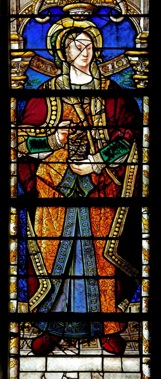 Raam w2 met afbeelding van St. Maria Magdalena door French School