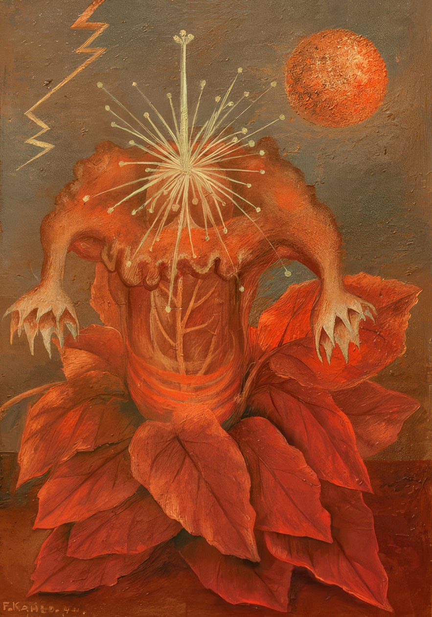 Bloem des levens door Frida Kahlo