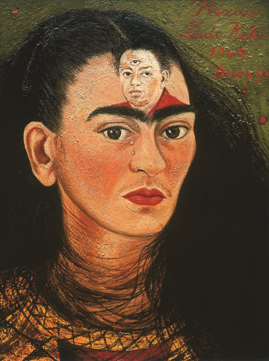 Diego en ik door Frida Kahlo