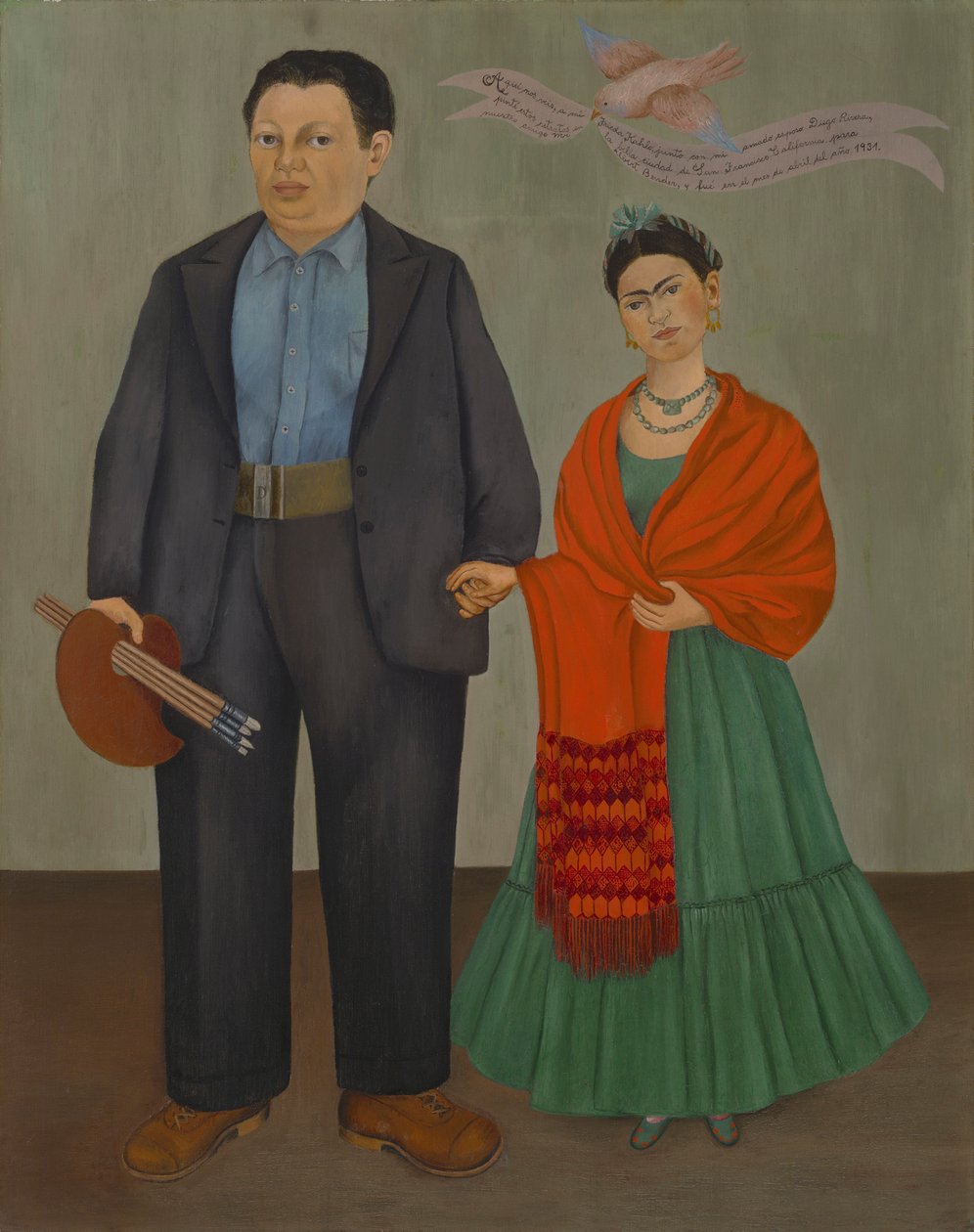 Frieda en Diego Rivera door Frida Kahlo