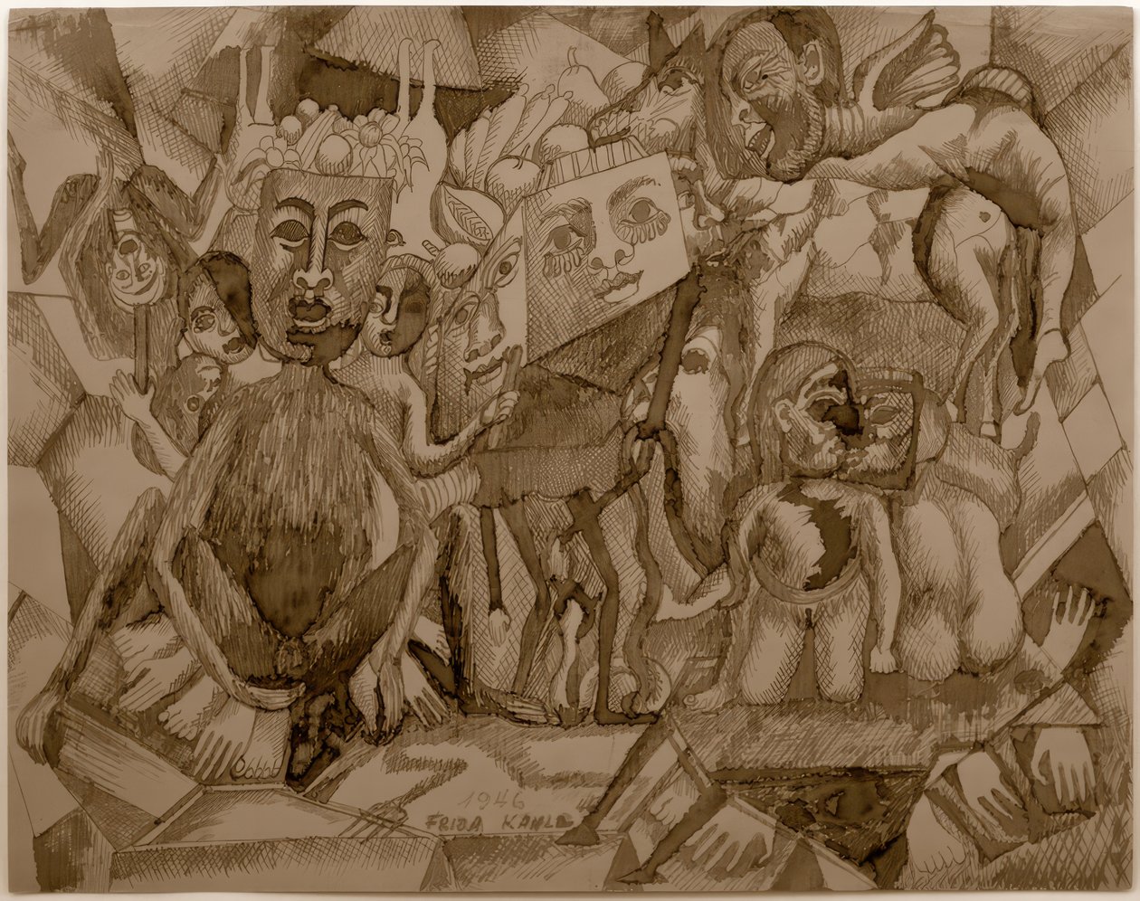 Maskers door Frida Kahlo