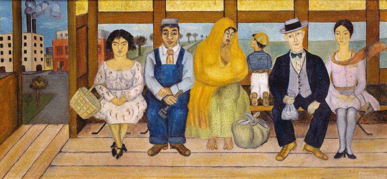 De bus door Frida Kahlo