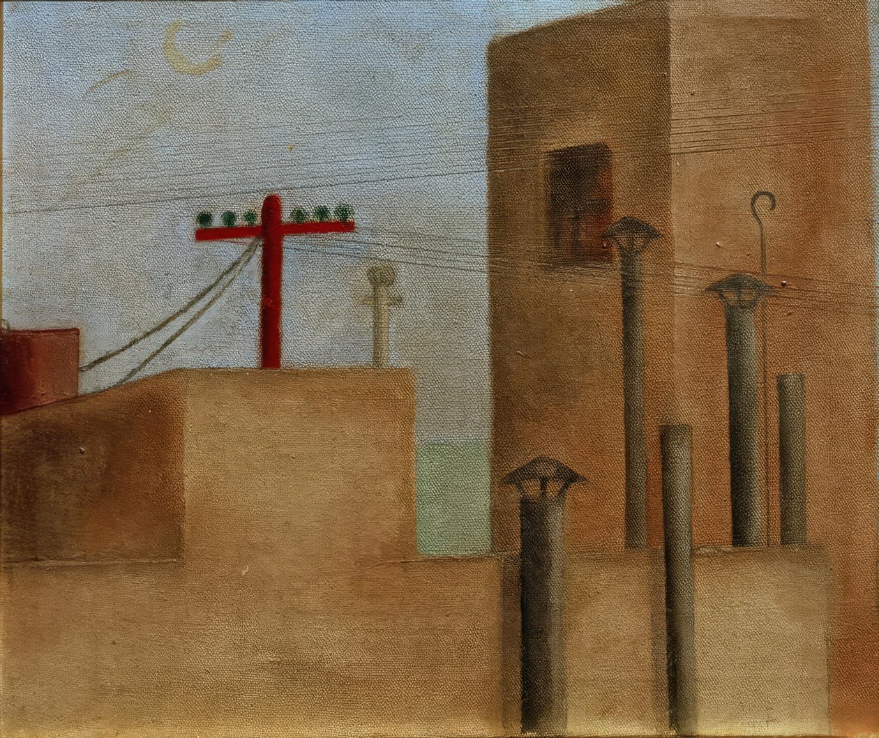 Stedelijk landschap door Frida Kahlo