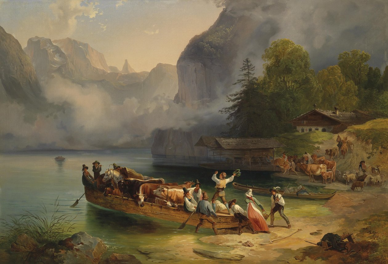 Königssee door Friedrich Gauermann