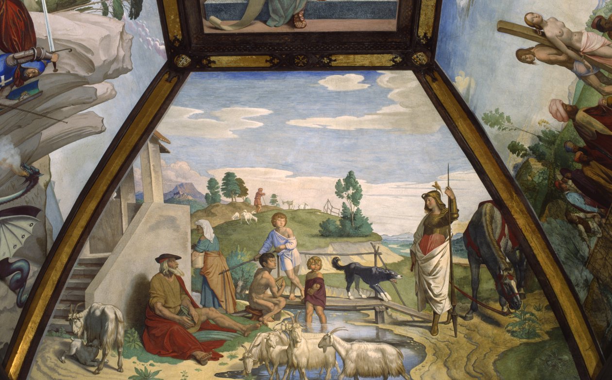 Erminia onder de herders door Friedrich Overbeck