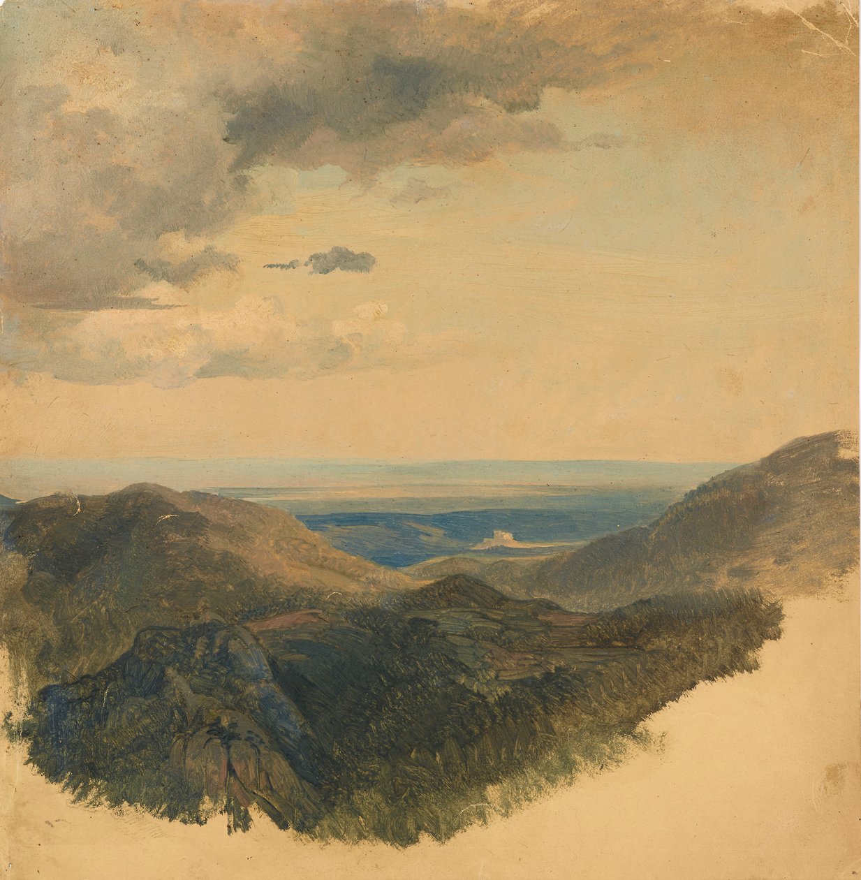 Uitzicht op het Donaudal door Friedrich August Mathias Gauermann