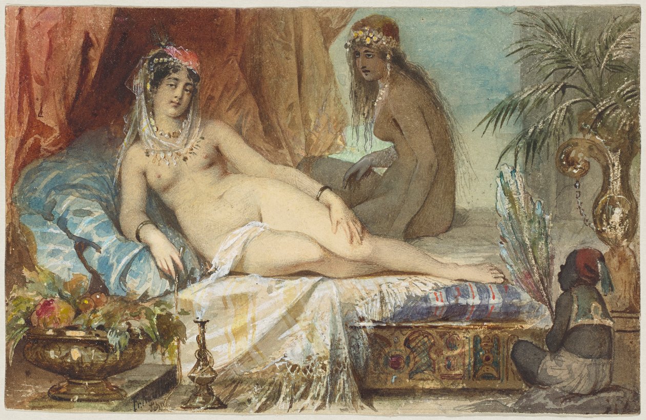 Odaliske door Friedrich August von Kaulbach