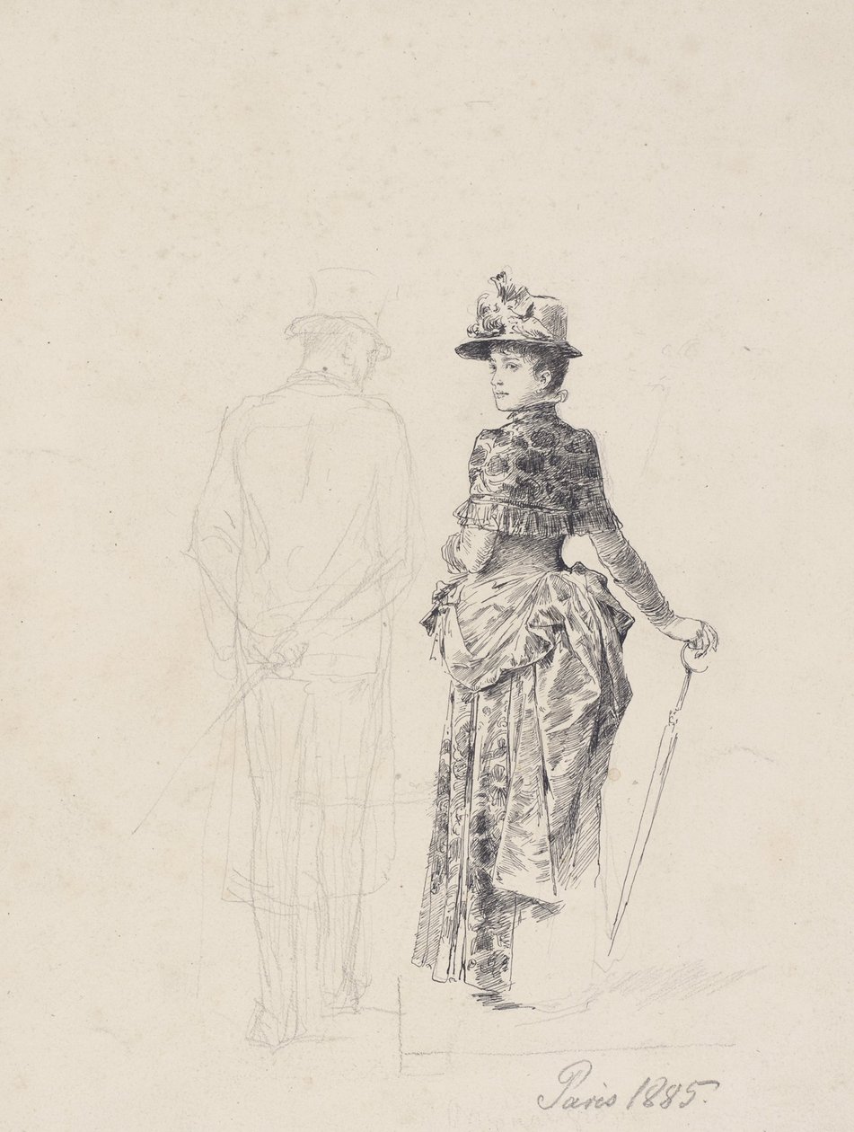 Parijs 1885 door Friedrich August von Kaulbach