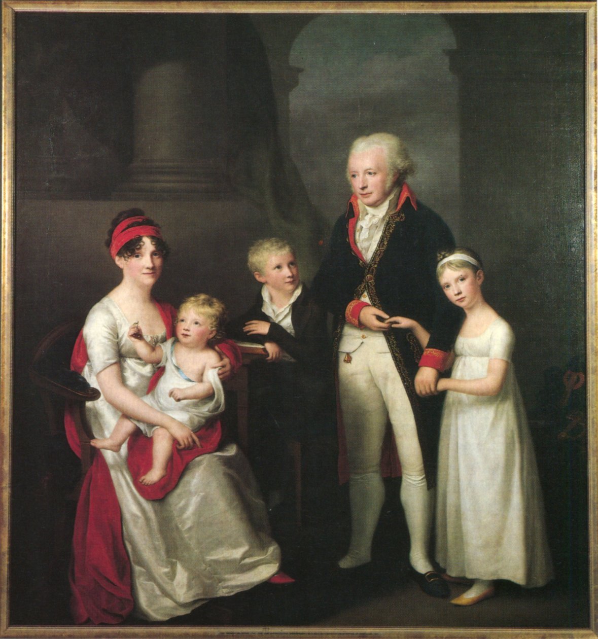 Familie Gröger Souchay door Friedrich Carl Groger