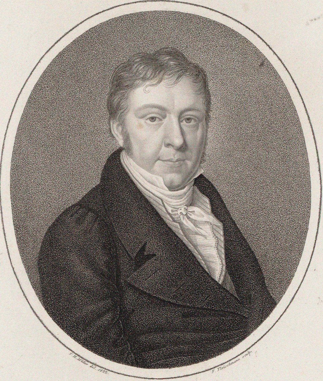 Portret van Johann Nepomuk Hummel 1778-1837 door Friedrich Fleischmann